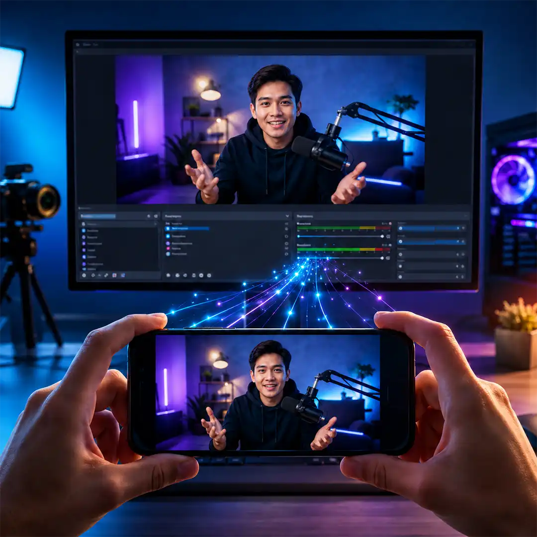 Kamera Smartphone ke OBS