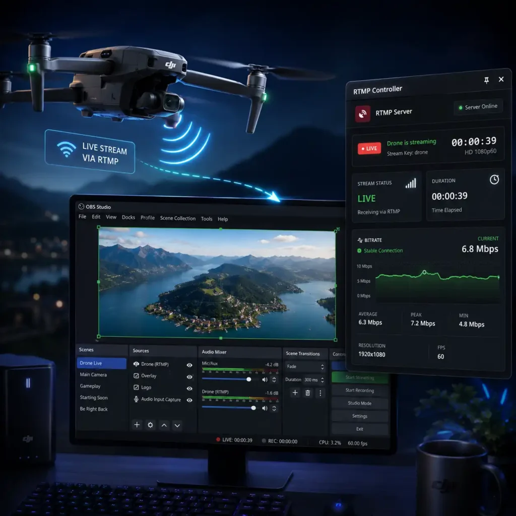 OBS RTMP Drone